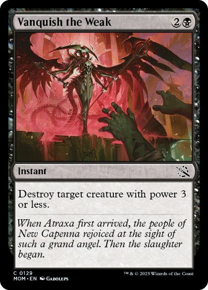 [129]【EN】【FOIL】弱者成敗/Vanquish the Weak【MOM】[C][黒]