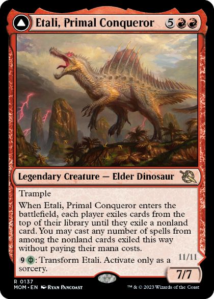 [137]【EN】【FOIL】原初の征服者、エターリ/Etali, Primal Conqueror【MOM】[R][赤]