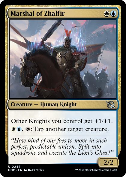 [246]【EN】【FOIL】ザルファーの司令官/Marshal of Zhalfir【MOM】[U][多色]