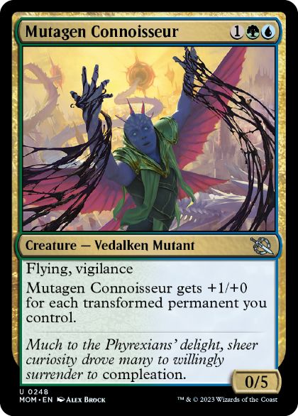 [248]【EN】【FOIL】変異体の鑑定人/Mutagen Connoisseur【MOM】[U][多色]
