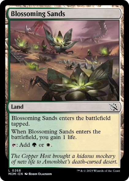 [268]【EN】【FOIL】花咲く砂地/Blossoming Sands【MOM】[C][土地]