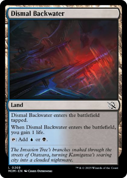 [269]【EN】【FOIL】陰鬱な僻地/Dismal Backwater【MOM】[C][土地]