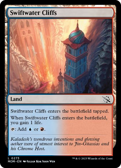 [273]【EN】【FOIL】急流の崖/Swiftwater Cliffs【MOM】[C][土地]