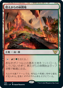 [166]【JP】燃えがらの林間地/Cinder Glade【NEC】[R][土地]