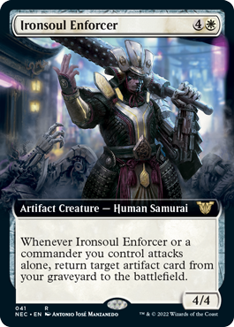 [041]【EN】■拡張アート■鉄魂の執行人/Ironsoul Enforcer【NEC】[R][白]