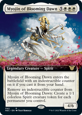 [042]【EN】■拡張アート■花暁明神/Myojin of Blooming Dawn【NEC】[R][白]