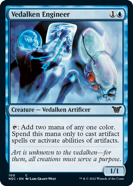 [100]【EN】ヴィダルケンの技術者/Vedalken Engineer【NEC】[C][青]