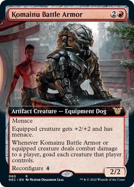 [060]【EN】■拡張アート■狛犬の戦鎧/Komainu Battle Armor【NEC】[R][赤]
