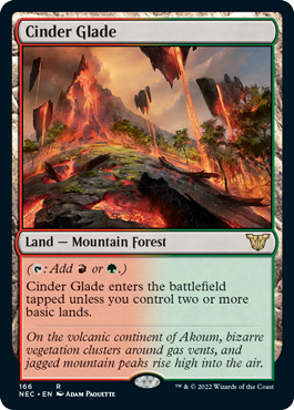 [166]【EN】燃えがらの林間地/Cinder Glade【NEC】[R][土地]