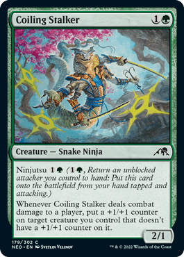 [179]【EN】とぐろ巻きの忍び寄り/Coiling Stalker【NEO】[C][緑]
