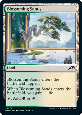 [265]【EN】花咲く砂地/Blossoming Sands【NEO】[C][土地]