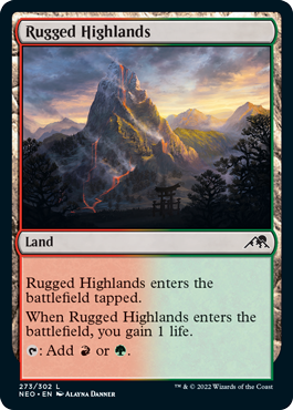[273]【EN】岩だらけの高地/Rugged Highlands【NEO】[C][土地]