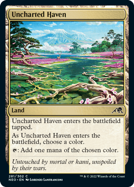 [281]【EN】未知なる安息地/Uncharted Haven【NEO】[C][土地]