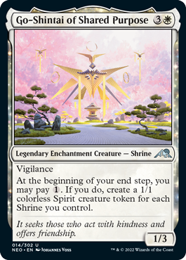 [014]【EN】【FOIL】共同目的の御神体/Go-Shintai of Shared Purpose【NEO】[U][白]
