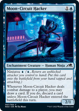 [067]【EN】【FOIL】月回路のハッカー/Moon-Circuit Hacker【NEO】[C][青]