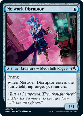 [071]【EN】【FOIL】ネットワークの攪乱者/Network Disruptor【NEO】[C][青]