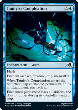 [083]【EN】【FOIL】タミヨウの完成化/Tamiyo's Compleation【NEO】[C][青]