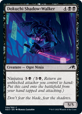 [094]【EN】【FOIL】毒血勢団の影歩き/Dokuchi Shadow-Walker【NEO】[C][黒]