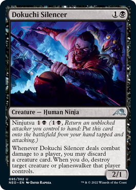 [095]【EN】【FOIL】毒血勢団の口封じ/Dokuchi Silencer【NEO】[U][黒]