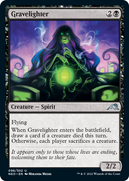 [098]【EN】【FOIL】墓照らし/Gravelighter【NEO】[U][黒]