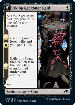 [117]【EN】【FOIL】大牙勢団の襲撃/Okiba Reckoner Raid【NEO】[C][黒]
