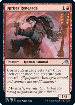 [170]【EN】【FOIL】蜂起軍の無法者/Upriser Renegade【NEO】[U][赤]