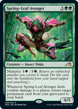 [208]【EN】【FOIL】春葉の報復者/Spring-Leaf Avenger【NEO】[R][緑]
