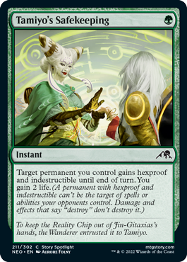 [211]【EN】【FOIL】タミヨウの保管/Tamiyo's Safekeeping【NEO】[C][緑]