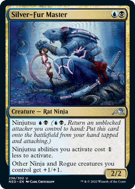 [236]【EN】【FOIL】銀毛の達人/Silver-Fur Master【NEO】[U][多色]