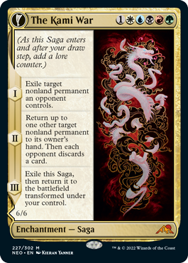 [227]【EN】【FOIL】神の乱/The Kami War【NEO】[M][多色]