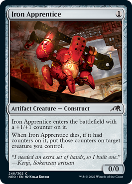 [248]【EN】【FOIL】鉄の弟子/Iron Apprentice【NEO】[C][茶]