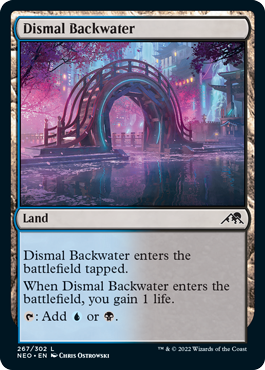 [267]【EN】【FOIL】陰鬱な僻地/Dismal Backwater【NEO】[C][土地]