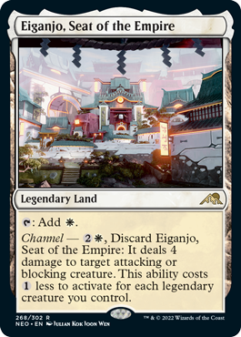 [268]【EN】【FOIL】皇国の地、永岩城/Eiganjo, Seat of the Empire【NEO】[R][土地]