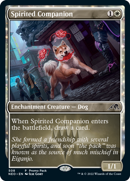 [508]【EN】■PROMO■神憑く相棒/Spirited Companion【NEO】[C][白]