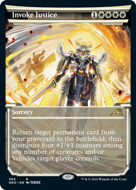 [366]【EN】【FOIL】■ショーケース■報復招来/Invoke Justice【NEO】[R][白]