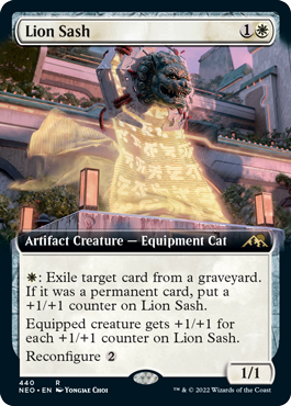 [440]【EN】【FOIL】■拡張アート■獅子の飾緒/Lion Sash【NEO】[R][白]