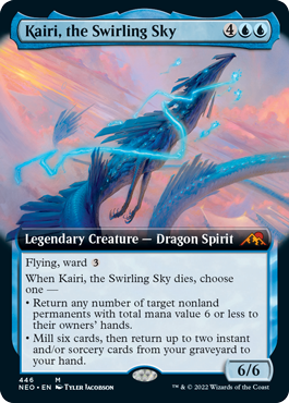 [446]【EN】【FOIL】■拡張アート■渦巻く空、開璃/Kairi, the Swirling Sky【NEO】[M][青]