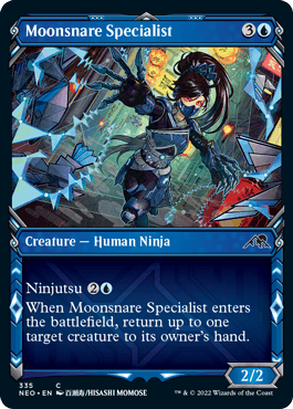 [335]【EN】【FOIL】■ショーケース■月罠の専門家/Moonsnare Specialist【NEO】[C][青]