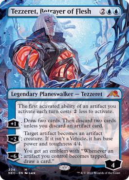 [304]【EN】【FOIL】■ボーダーレス■肉体の裏切者、テゼレット/Tezzeret, Betrayer of Flesh【NEO】[M][青]
