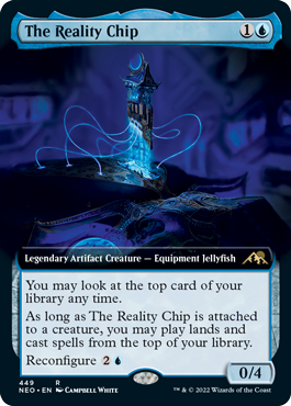 [374]【EN】【FOIL】■ショーケース■現実チップ/The Reality Chip【NEO】[R][青]