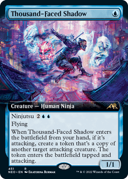 [337]【EN】【FOIL】■ショーケース■千の顔の影/Thousand-Faced Shadow【NEO】[R][青]