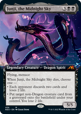 [409]【EN】【FOIL】■ボーダーレス■真夜中の空、殉至/Junji, the Midnight Sky【NEO】[M][黒]