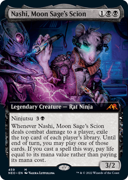 [343]【EN】【FOIL】■ショーケース■月の賢者の養子、ナシ/Nashi, Moon Sage's Scion【NEO】[M][黒]
