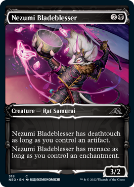 [459]【EN】【FOIL】■拡張アート■月の賢者の養子、ナシ/Nashi, Moon Sage's Scion【NEO】[M][黒]