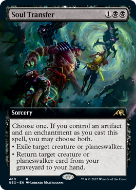 [382]【EN】【FOIL】■ショーケース■魂転移/Soul Transfer【NEO】[R][黒]