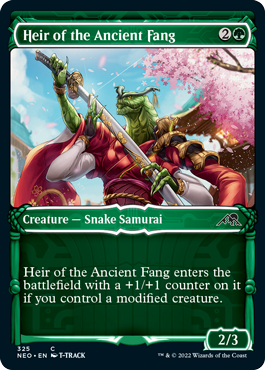 [347]【EN】【FOIL】■ショーケース■しげ樹の牙/Fang of Shigeki【NEO】[C][緑]