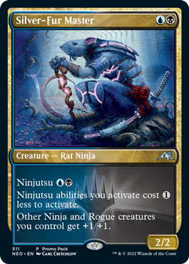 [511]【EN】【FOIL】■PROMO■銀毛の達人/Silver-Fur Master【NEO】[U][多色]