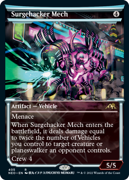 [405]【EN】【FOIL】■ショーケース■電圧改竄メカ/Surgehacker Mech【NEO】[R][茶]