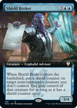 [130]【EN】■拡張アート■盾の斡旋屋/Shield Broker【NCC】[R][青]