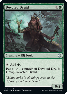 [286]【EN】献身のドルイド/Devoted Druid【NCC】[U][緑]